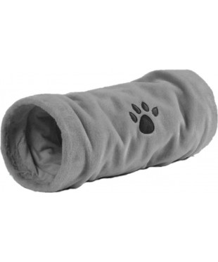 Туннель для кошек "Crispy" плюшевый серый 22*60см. Beeztees. 