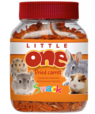 Little One Лакомство для грызунов Сушеная морковь 200г